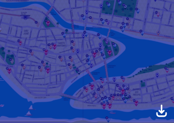 Mapa da Cidade - Inglês